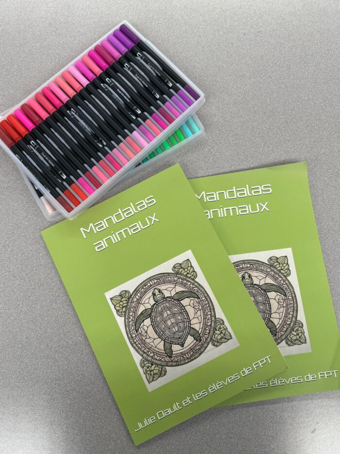 Livre à colorier, Mandalas des animaux, Mots en algonquin